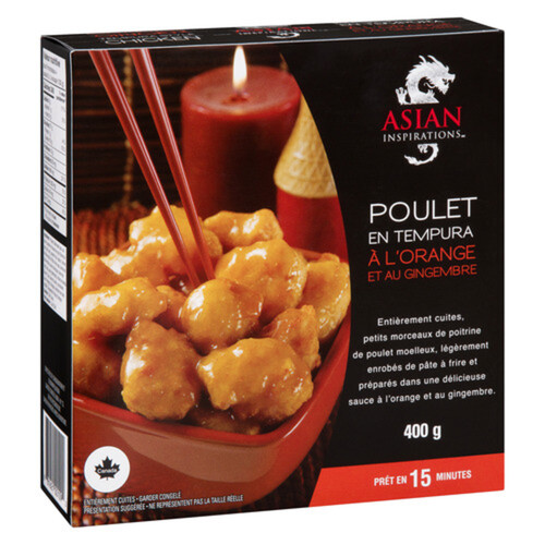 Asian Inspirations Frozen Chicken Tempura Style Orange Ginger 400 g