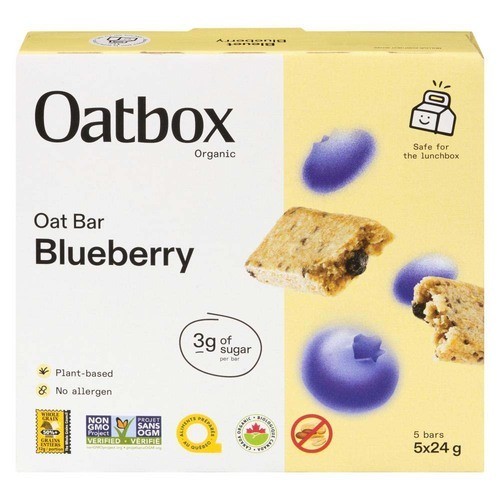 Oatbox Oat Bars Blueberry 5 x 24 g