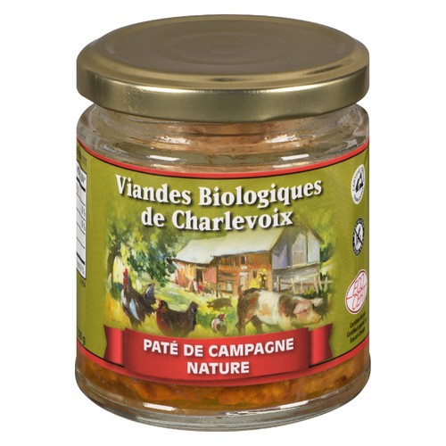 Viandes Biologiques De Charlevoix Organic Gluten-Free Pate Country Style 150 g