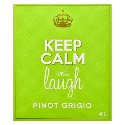 Keep Calm & Laugh White Wine Pinot Grigio 4 L