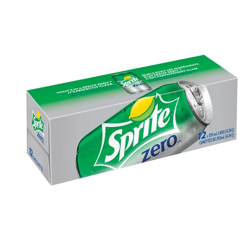 Sprite Zero Fridge Pack Soda 12 x 355 ml (cans)