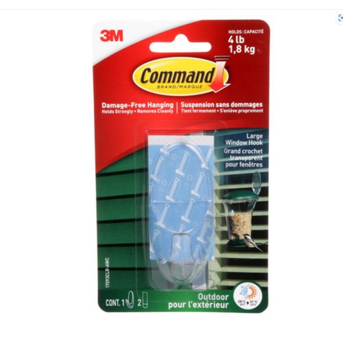 Command Clear Outdoor Large Window Hooks 