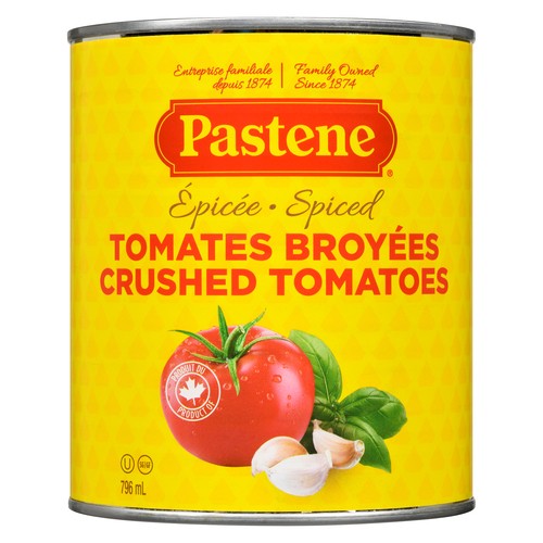 Pastene Crushed Tomatoes With Spices 796 ml