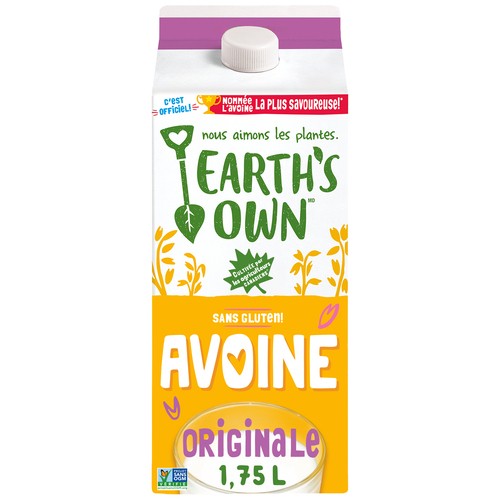 Earth's Own Boisson à l’avoine originale sans gluten 1.75 L
