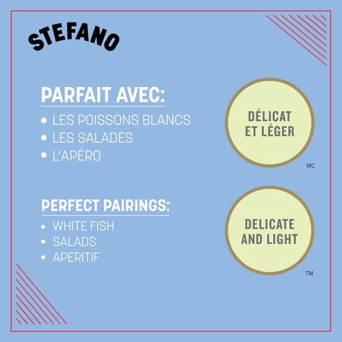 Stefano Organic White Wine Pinot Grigio 750 ml (bottle)