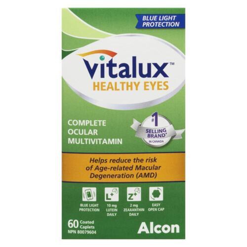 Vitalux Healthy Eyes Multivitamins Coated Caplets 60 Count