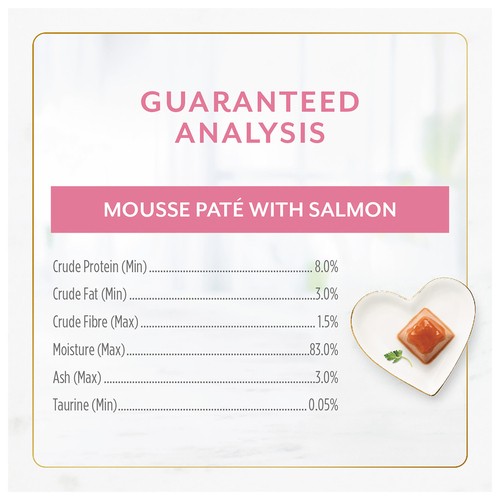 Fancy Feast Gems Wet Cat Food Mousse Paté With Salmon 2 x 57 g