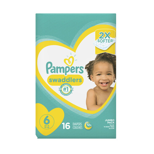 Pampers Swaddlers Active Baby Diapers Size 6 16 Count