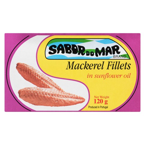 Sabor Do Mar Mackerel Fillets In Vegetable Oil 120 g