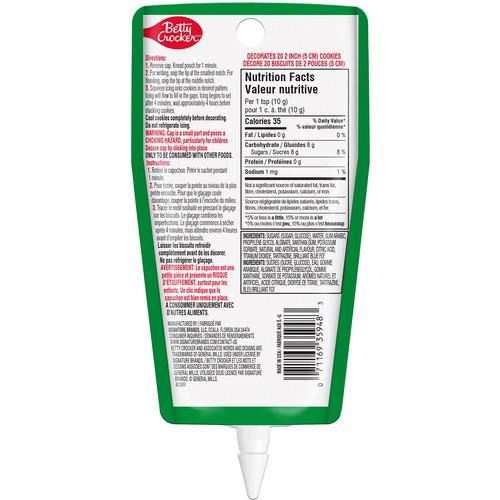 Betty Crocker Cookie Icing Green 200 g
