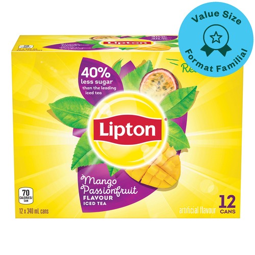 Lipton Iced Tea Mango Passionfruit 12 x 340 ml (cans)