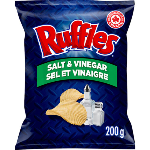 Ruffles Potato Chips Salt & Vinegar 200 g