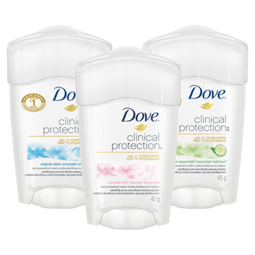 Dove Clinical Protection Antiperspirant Solid Original Clean 45 g