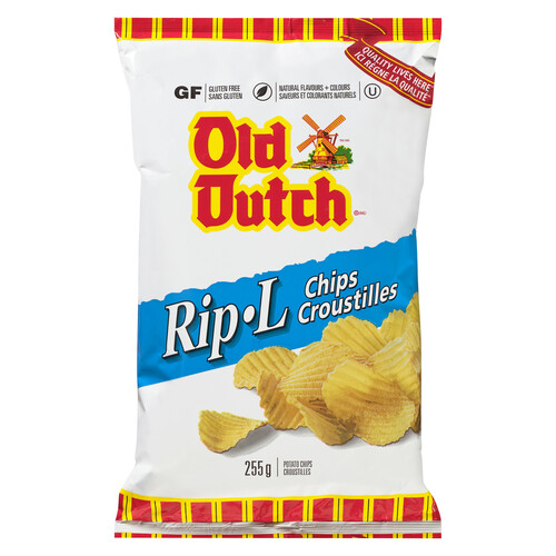 Old Dutch Rip.L Gluten-Free Potato Chips Original 255 g