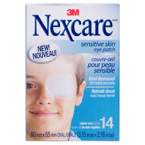 3M Nexcare Sensitive Skin Eye Patches 80 mm x 55 mm 14 EA