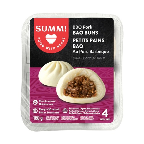 SUMM! Bao Buns BBQ Pork 4 Count 160 g