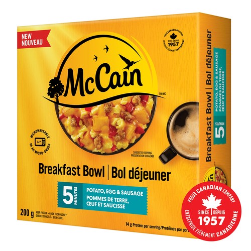 McCain 5-Minute Breakfast Bowl Potato Egg and Sausage 200 g