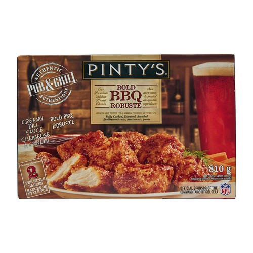 Pinty's Pub And Grill Frozen Barbeque Chicken Chunks 810 g