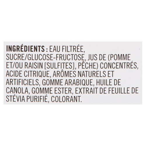Fruité Wave 70% Less Sugar Drink Peach 2 L (bottle)