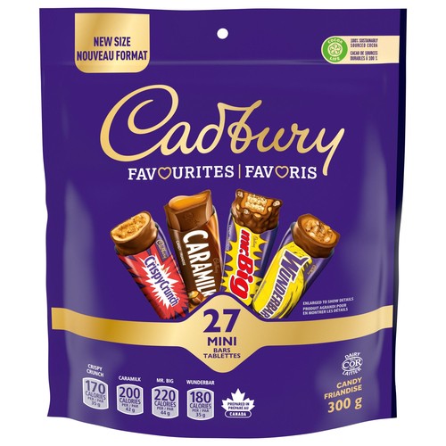Cadbury Favourites Chocolate Bars 27 Count 300 g