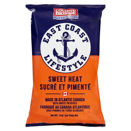Covered Bridge Potato Chips East Coast Lifestyle Sweet Heat 142 g