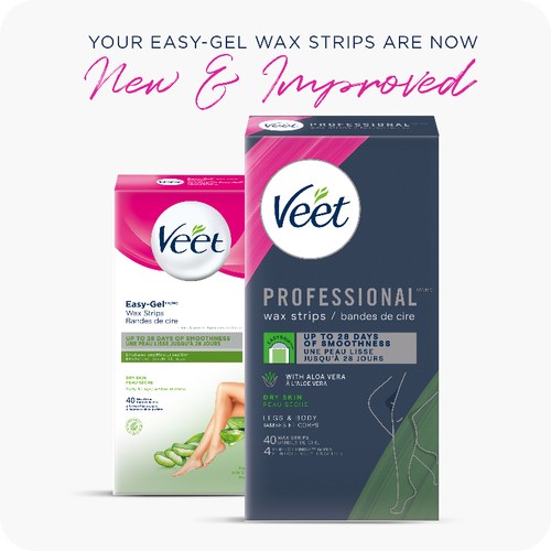 Veet Professional Wax Strips Dry Skin Legs & Body 20 Count