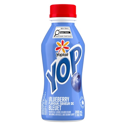 Yoplait Yop 1% Drinkable Yogurt Blueberry 200 ml (bottle)