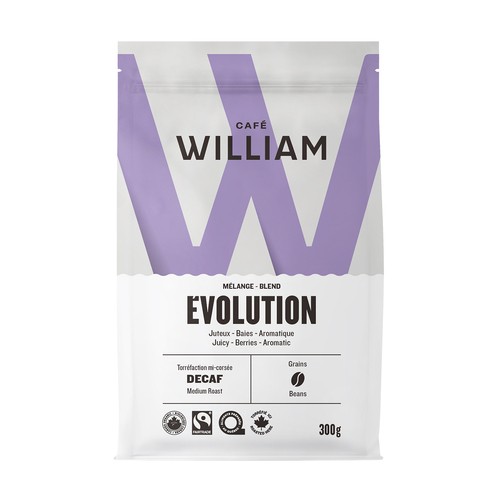 William Coffee Beans Blend Evolve Decaf Medium Roast 300 g