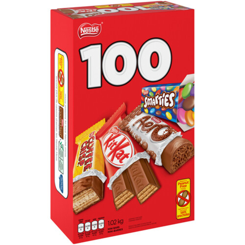 Nestlé Assorted Halloween Chocolate 100 Mini Bars 1.02 kg