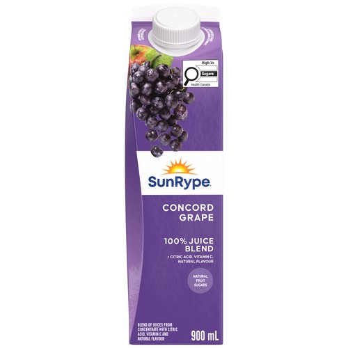 SunRype Concord Juice Grape 900 ml