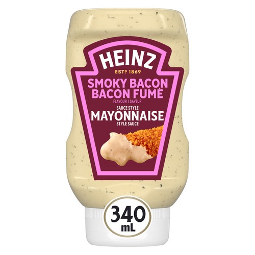 Heinz Mayonnaise Style Sauce Smoky Bacon 340 ml