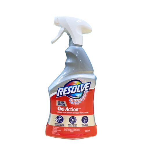 Resolve Laundry Stain Remover Oxi Action Silver 650 ml