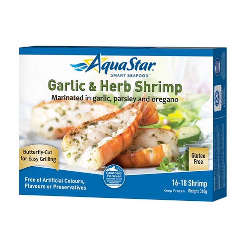 Aqua Star Frozen Herb And Garlic Shrimp 340 g