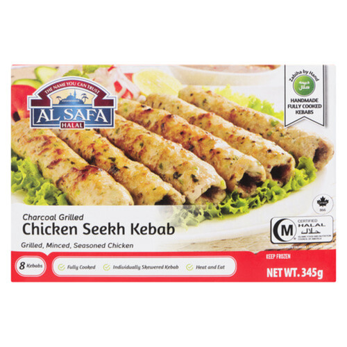 Al Safa Halal Frozen Chicken Seekh Kebab 345 g