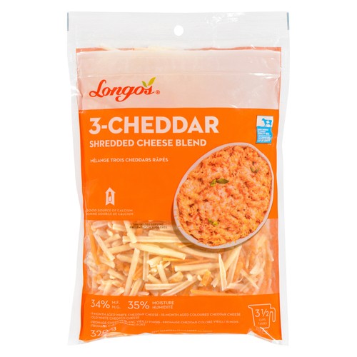 Longo's Shredded Cheese Blend Triple Cheddar 320 g