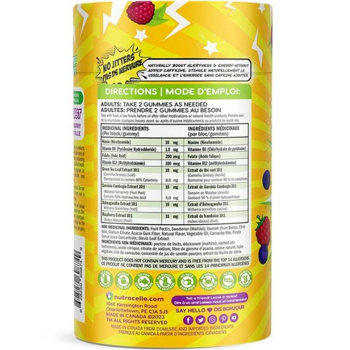 Nutramin Energy Boost Vegan Gummies 90 Count
