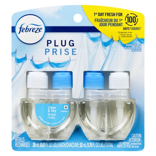 Febreze Scented Oil Dual Refill Linen And Sky 52 ml