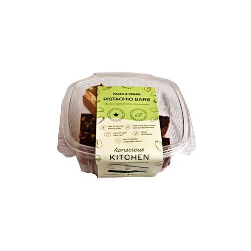 Konscious Kitchen Vegan Bars Pistachio 180 g