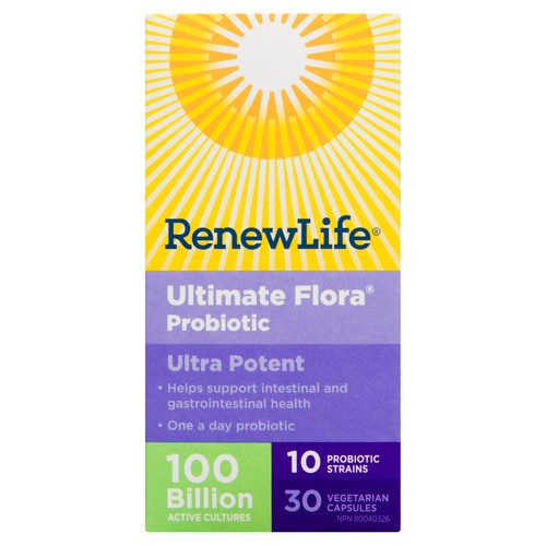 Renew Life Supplements Ultimate Flora Probiotics Capsules 30 Count