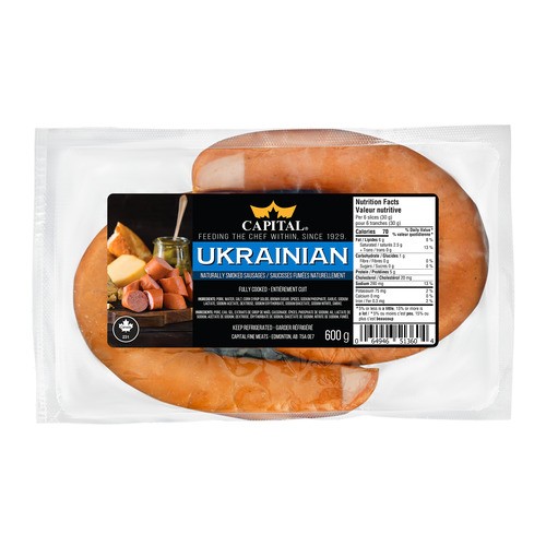Capital Fine Meats Ukrainian Sausage Ring 600 g