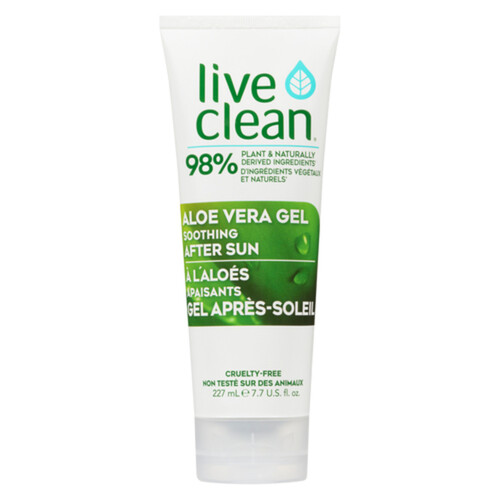 Live Clean After Sun 98% Aloe Vera Gel 227 ml