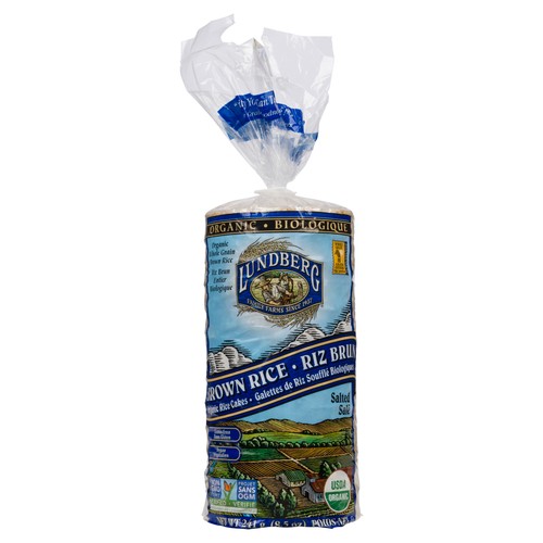 Lundberg Family Farms Organic Brown Rice Cakes Salted 241 g