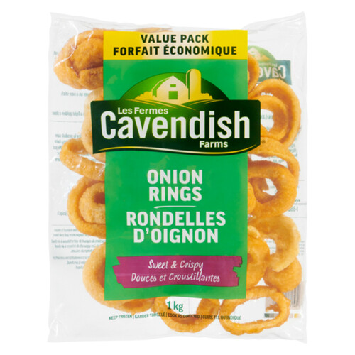 Cavendish Farms Frozen Battered Onion Rings 1 kg