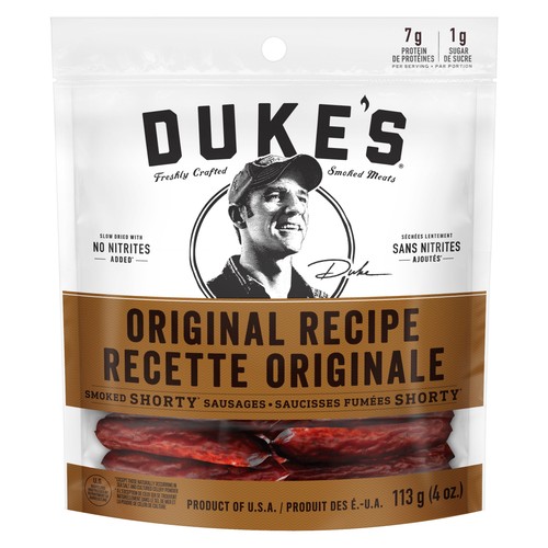 Duke's Smoked Shorty Sausages Original Jerky 113.4 g