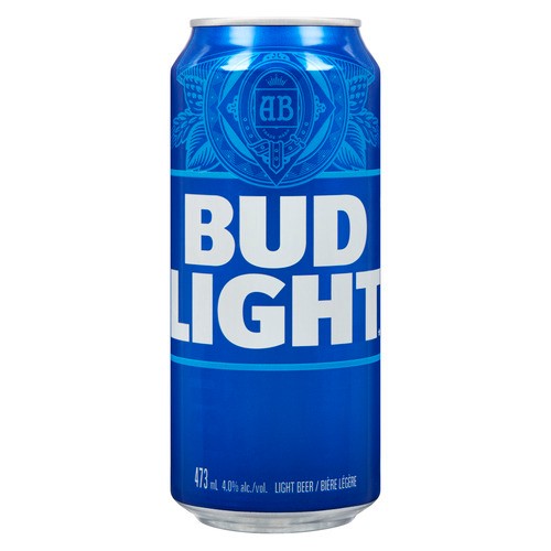 Bud Light 4% Alcohol Beer 473 ml (can)