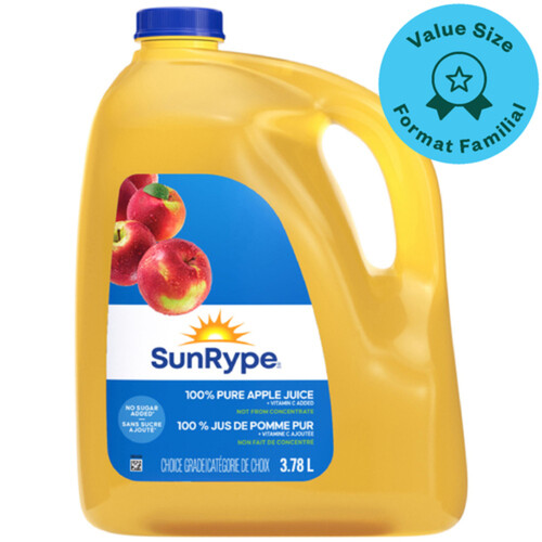 SunRype Juice Pure Apple 3.78 L