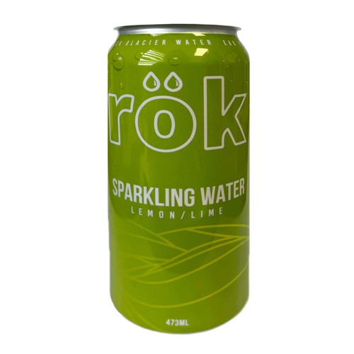 Rok Sparkling Water Lemon Lime  473 ml (can)