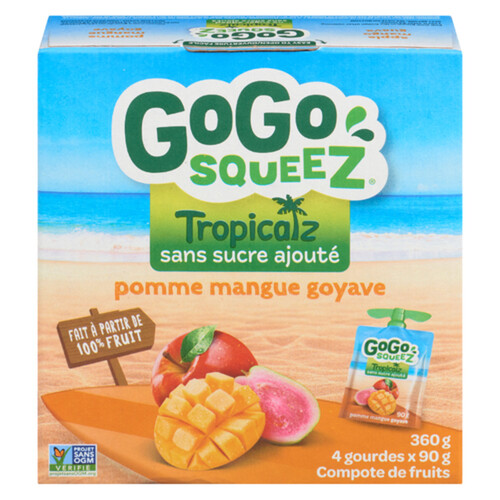 Gogo Squeez Apple Sauce Tropical Apple Mango Guava 360 g