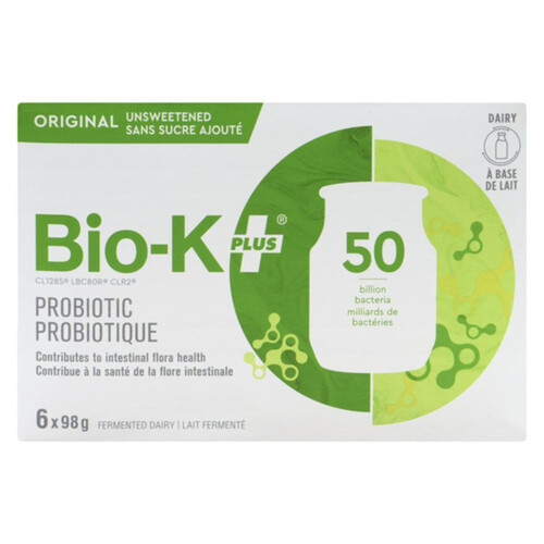 Bio-K Plus Probiotic Original Unsweetened 6 x 98 g
