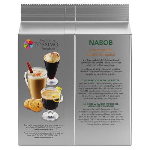 Tassimo Nabob Coffee Pods French Vanilla 14 T-Discs 108 g